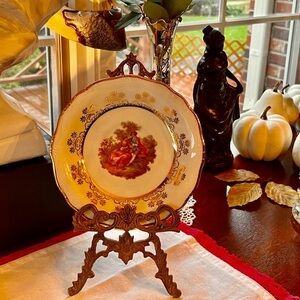 Vintage Gloria Romantic Scene Bavaria west Germany Plate